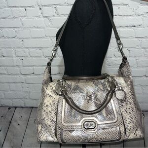 ✅SOLD!✅ Vintage Y2K Coach Campbell Exotic Python Snakeskin Leather Shoulder Bag